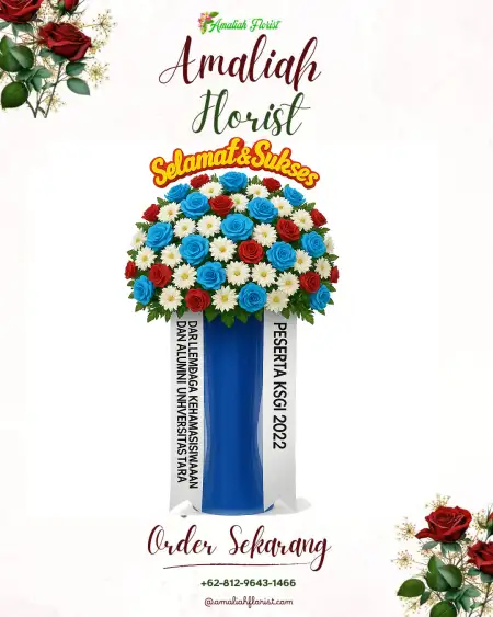 Standing Flowers Outdoor Wedding Serpong